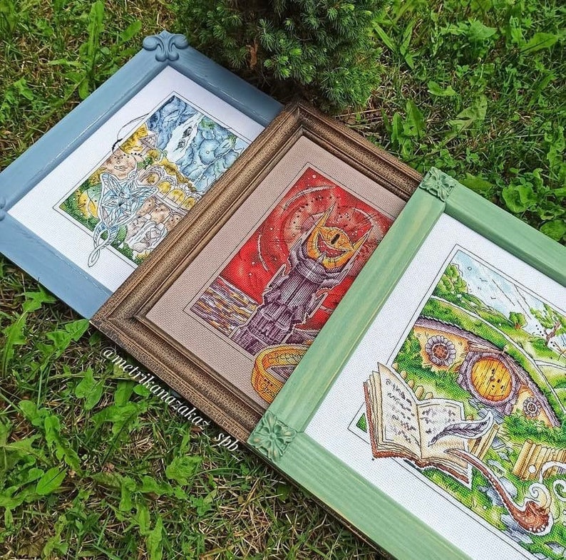 Shire Mordor Rivendell Fandom Cross Stitch Patterns 3 in 1 - Etsy Australia