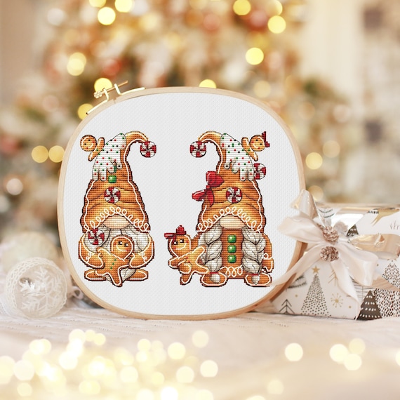 Holidays Christmas Gnomes Gingerbread _Cross Stitch Pattern Holidays Christmas Gnomes Gingerbread _Cross Stitch Pattern