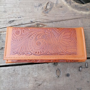 Leather Wallet , Cartera 100% Piel, handbag