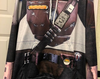 SW The Mandalorian Bounty Hunter Commemorative Hoodie. Size L