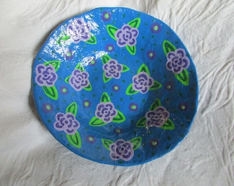 Paper Mache Bowl from Recycled Materials