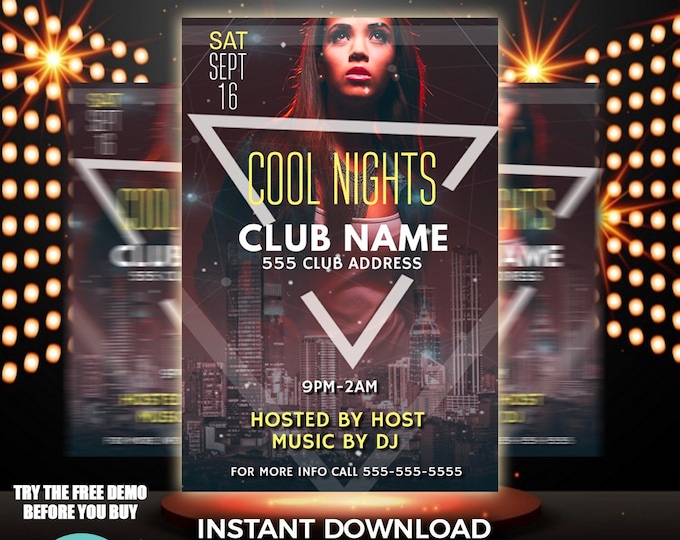 Editable Party Flyer Template | Edit Online | 4x6 Digital & Printable