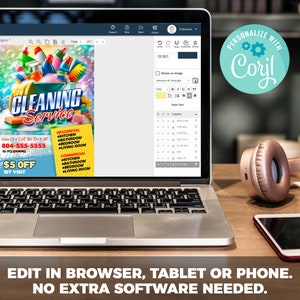 Cleaning Services Flyer | Edit Online | 5X7 Digital & Printable | Do It Yourself | Corjl Template image 3