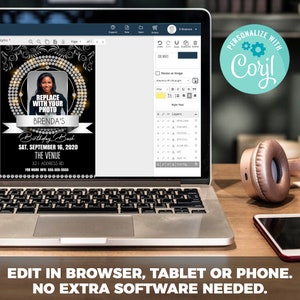 Diamond Birthday Bash | Edit Online | 5X7 Digital & Printable | Do It Yourself | Corjl Template image 3