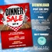 Dinner Sale Flyer Edit Online 5X7 Digital &amp; Printable Do It Yourself ...