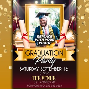 Graduation Party | Edit Online | 5X7 Digital & Printable | Do It ...