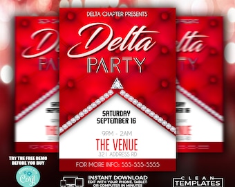 Mall för Delta-flyer | Redigera online | 5x7 digitalt och utskrivbart