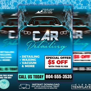 Car Wash Flyer | Edit Online | 5X7 Digital & Printable | Do It Yourself | Corjl Template