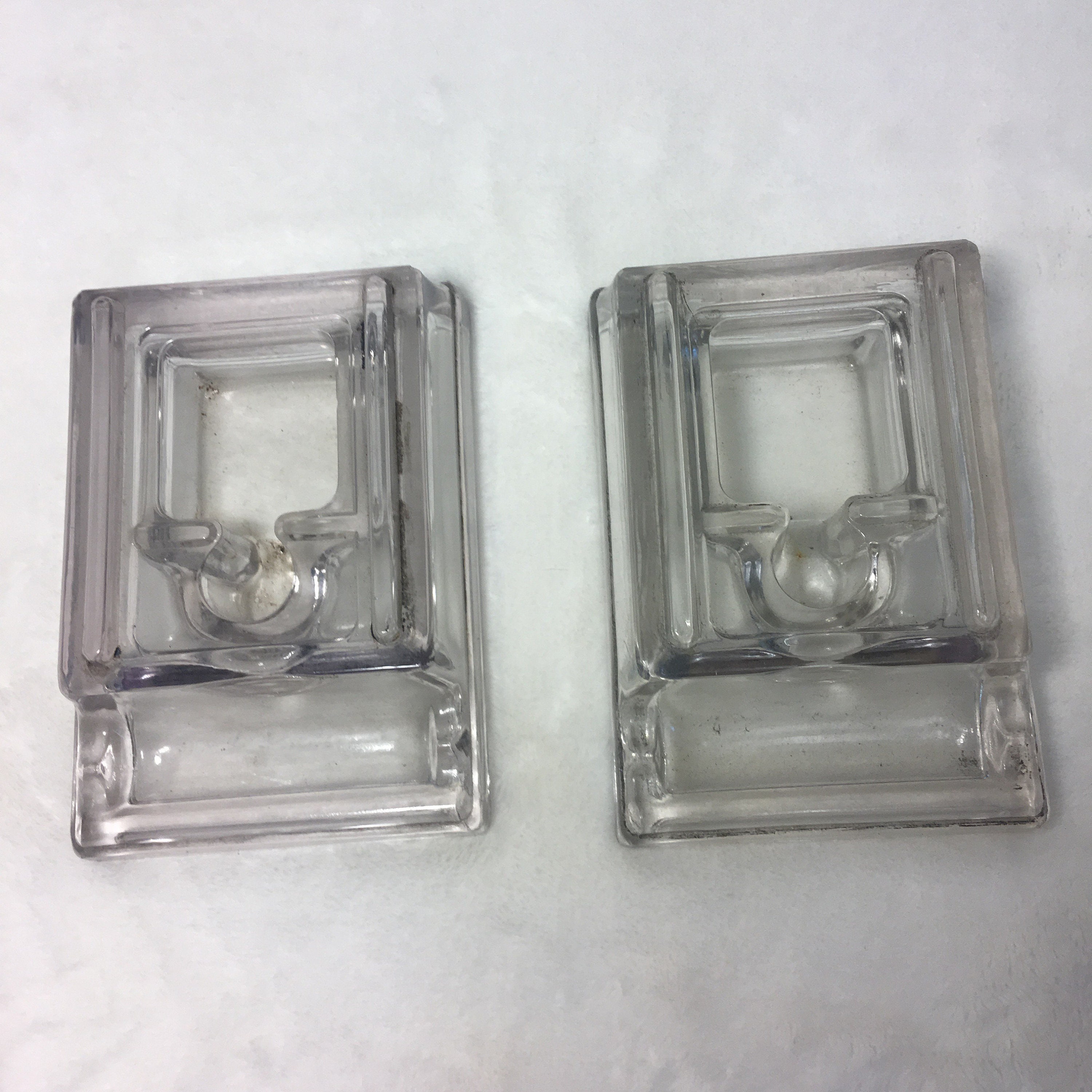 Two Vintage Pipe Rest Ashtray Rectangle Glass Pipe Holder Mid Etsy.de