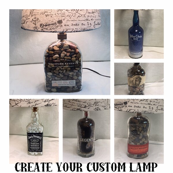 Liquor Bottle Lamp Etsy