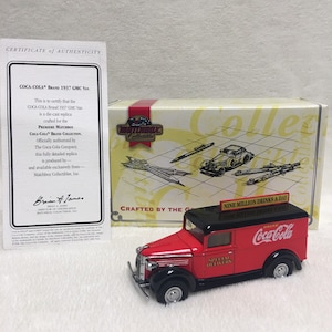 Vintage Matchbox Models of Yesteryear dinky cars, Coca Cola 1937 GMC Van