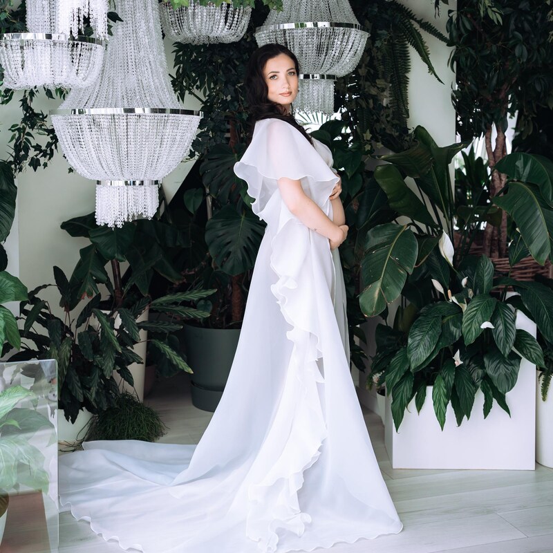 Maternity Dress Tulle Robe For Photoshoot
