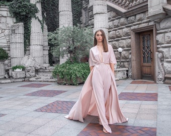 Dress For Photo Shoots, Evening Dress, Pink Long Dress, Flying Dress, Silk Dress