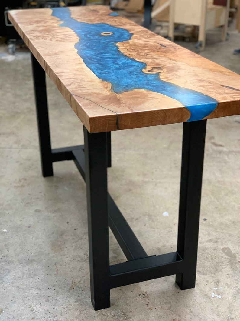 Custom Live Edge River Tables Dining Table Conference Etsy
