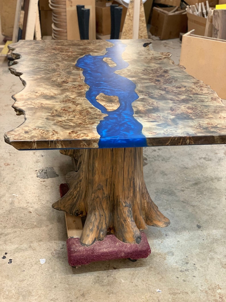 Custom Live Edge River Tables Dining Table Conference Etsy