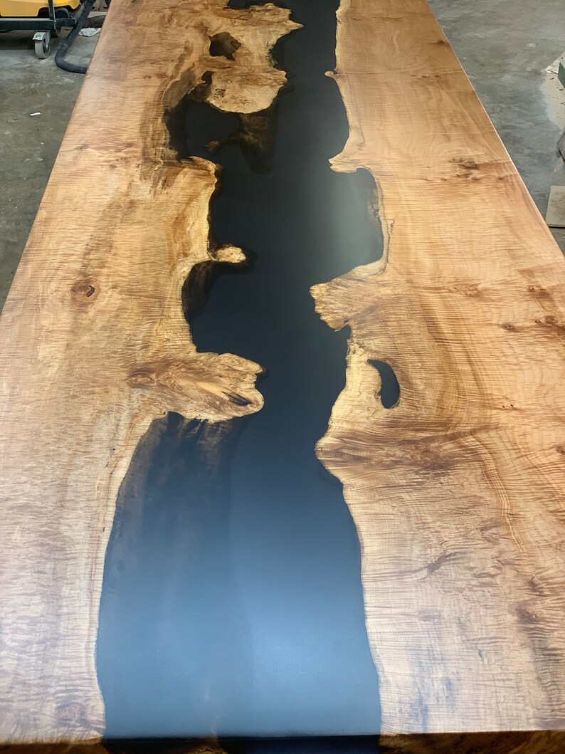 Custom Live Edge River Tables Dining Table Conference Etsy