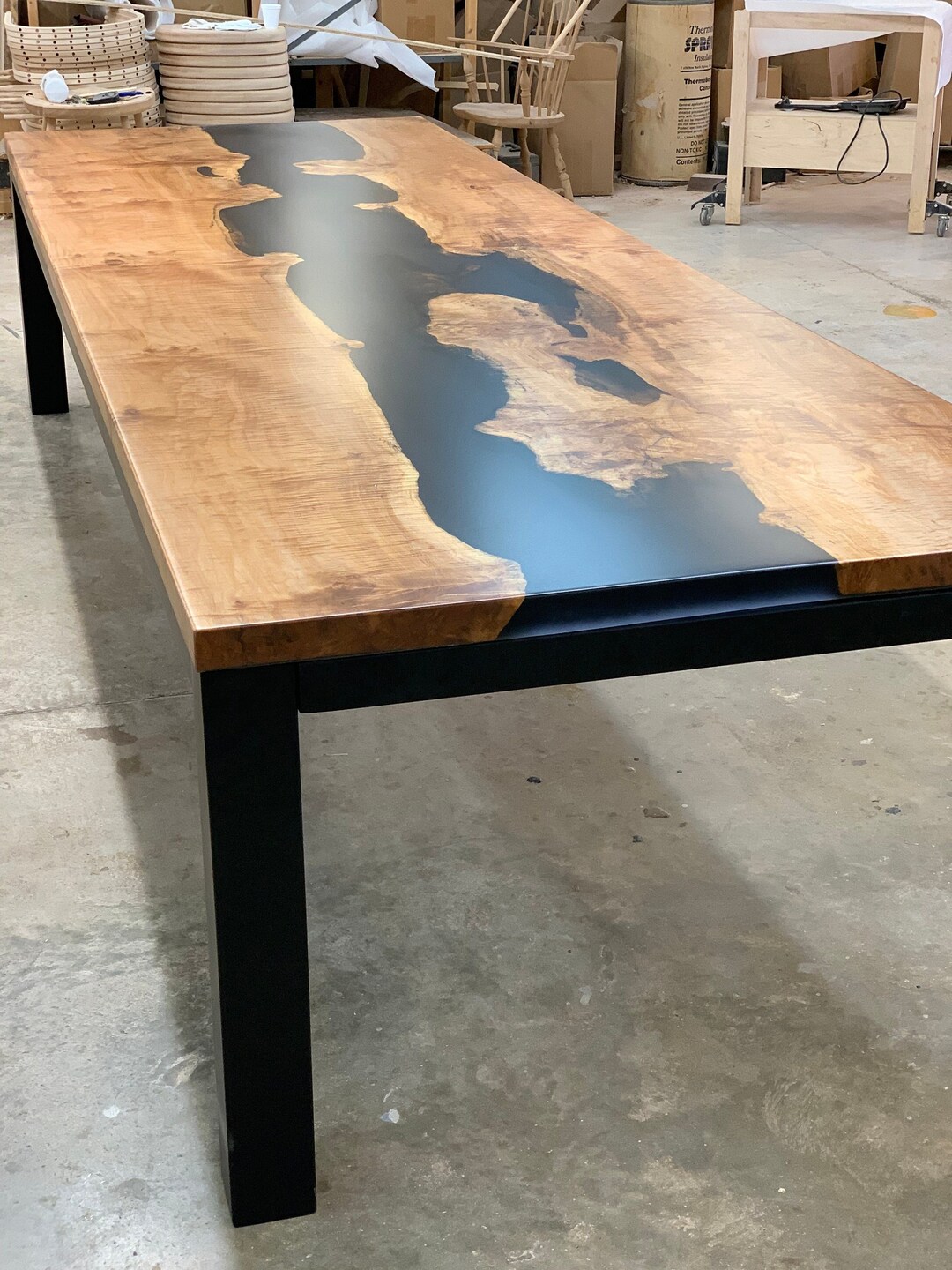 Custom Live Edge River Tables, Dining Table, Conference Tables, Bar
