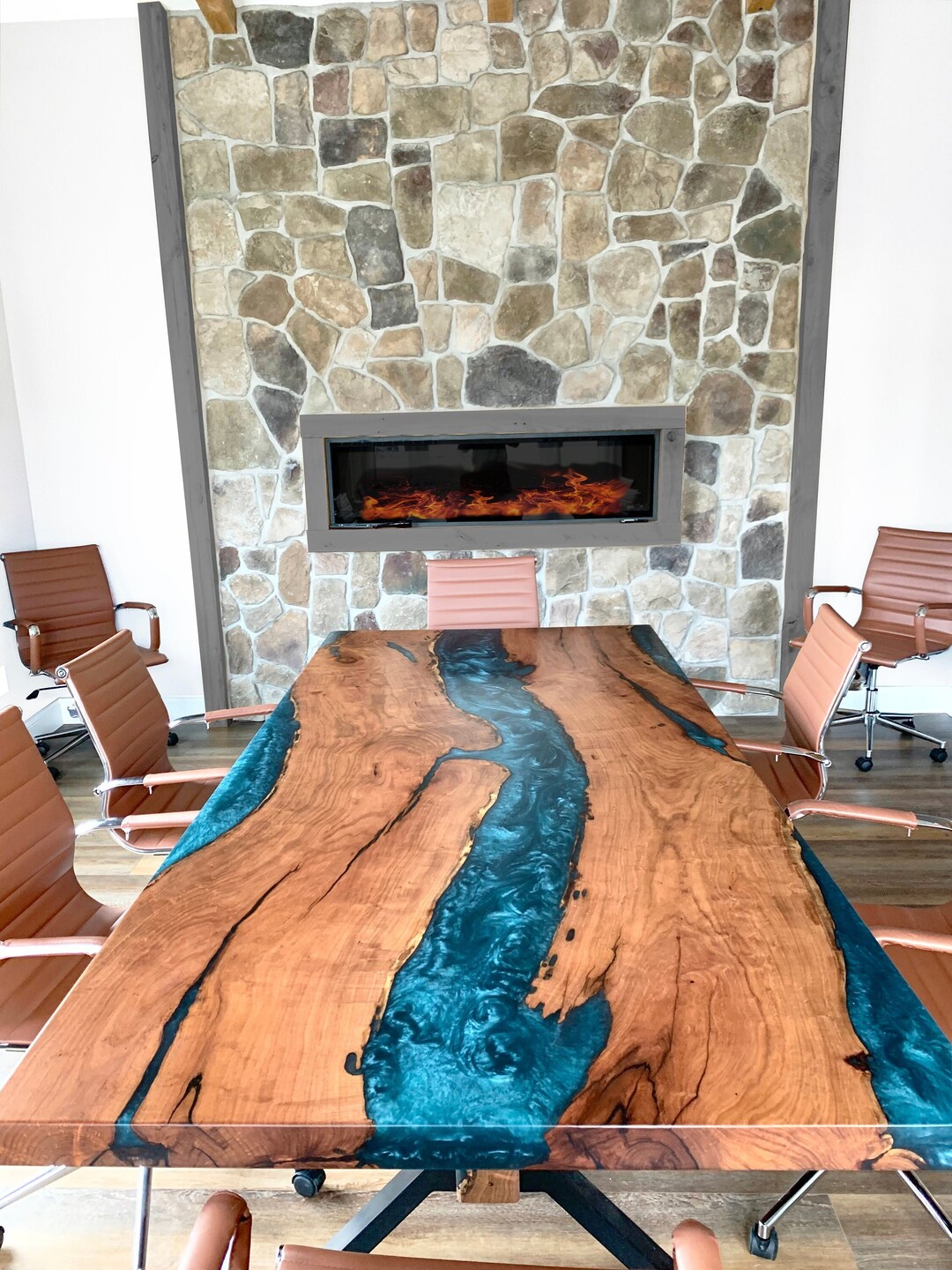 Custom Live Edge River Tables, Dining Table, Conference Tables, Bar