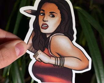 Buffy the Vampire Slayer Sticker: Faith - Handmade Waterproof Vinyl