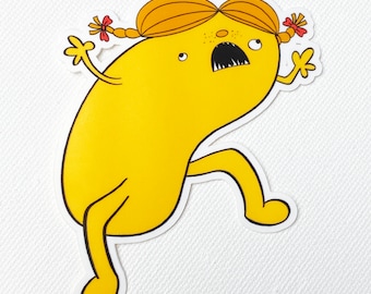 3" Cringey Little Miss Waterproof Vinyl Sticker