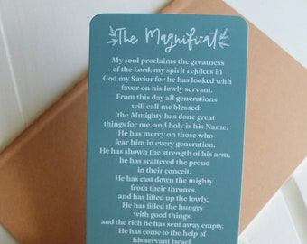 The Magnificat Prayer - Mary Mother of God - Prayer Card - Catholic Prayer - Marian Devotion - Pray For Us - Catholic Woman