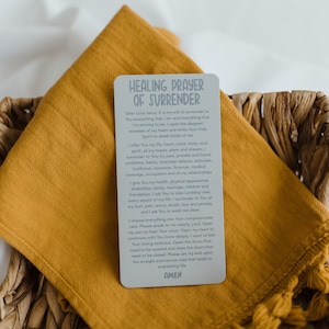 Healing Prayer of Surrender - Catholic Prayer Card - Catholic Prayer - Catholic Devotion - Catholic Gift - Holy Card