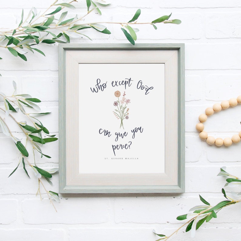 Saint Gerard Majella Print Catholic Saint Quote Catholic Etsy