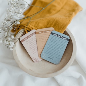 Act of Faith, Hope, and Love - Theological Virtues - Catholic Prayers - Prayer Card - Catholic Gift - Catholic Devotion