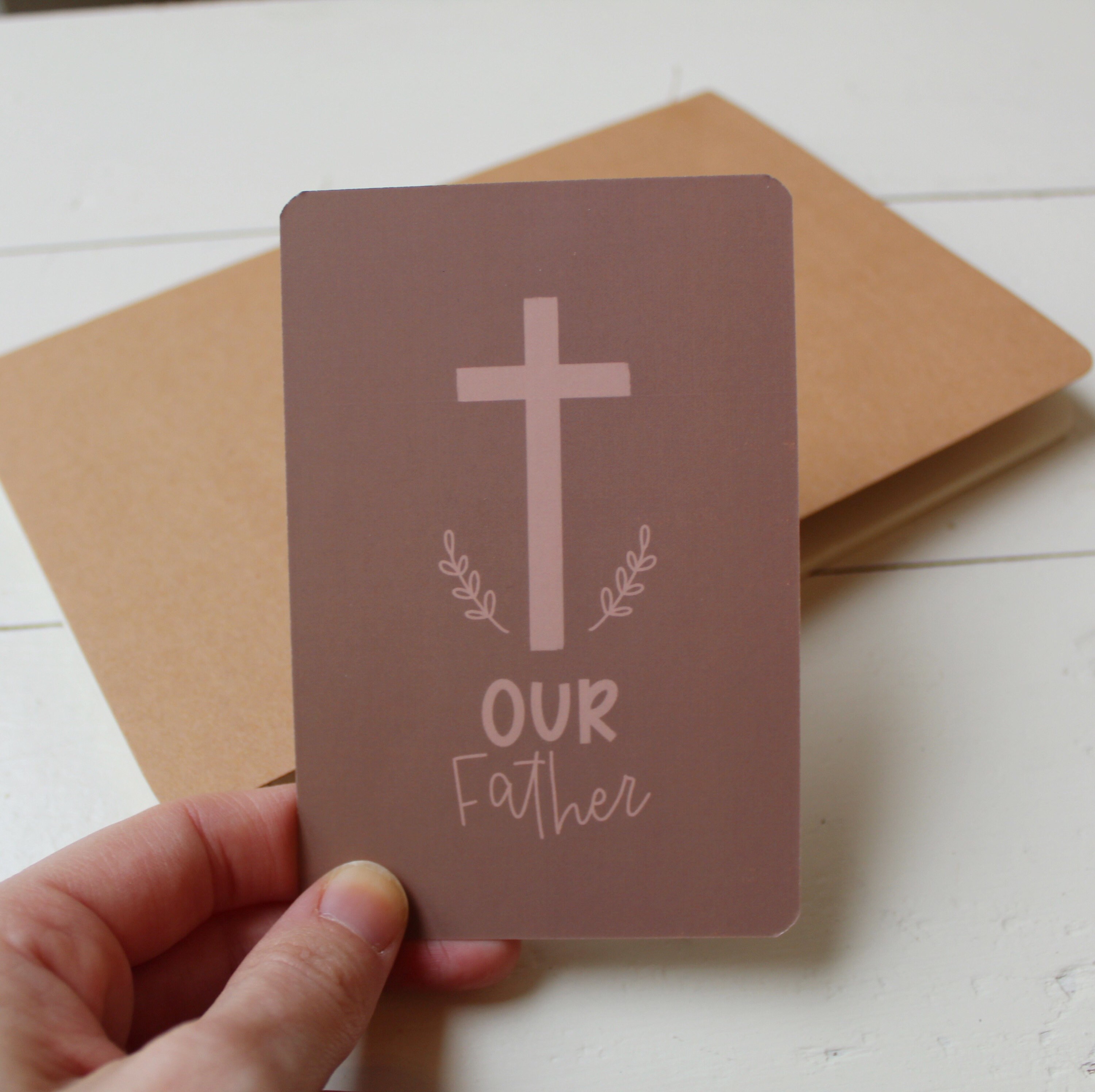 The Lords Prayer Prayer Card Catholic Childrens Prayer - Etsy