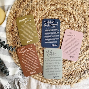OCIA / RCIA Prayer Card Bundle for Candidates - Catholic Confirmation Gift - Prayer Card Pack