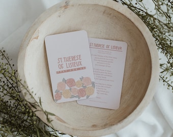 St. Thérèse of Lisieux Prayer - Catholic Saint - The Little Flower - Prayer Card - Catholic Prayer - Catholic Devotion - Catholic Gift
