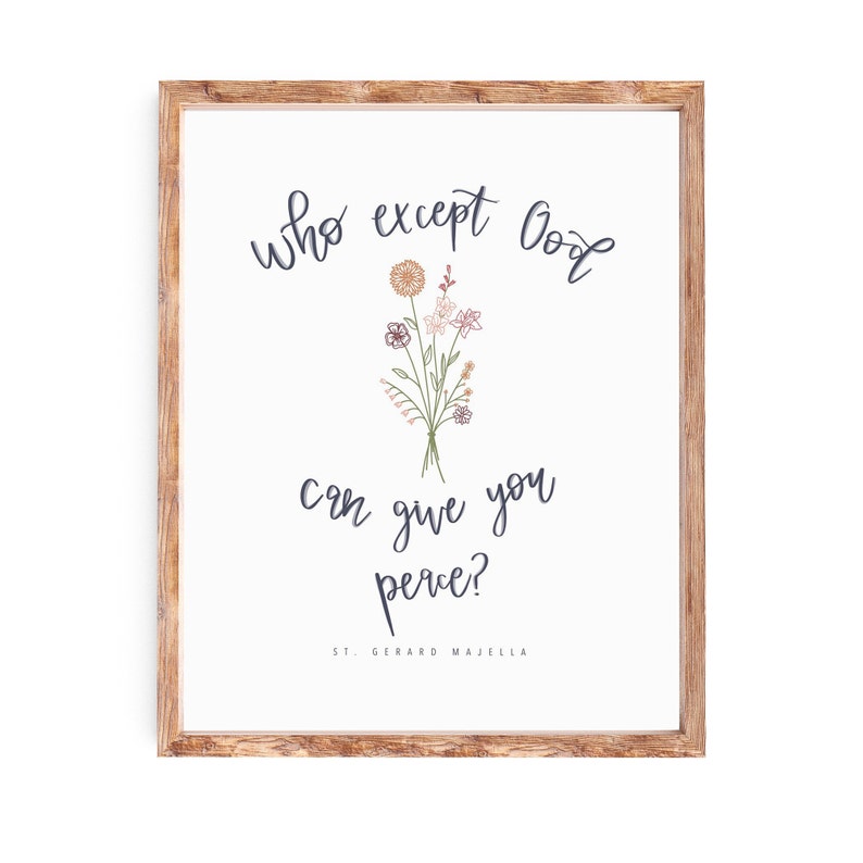 Saint Gerard Majella Print Catholic Saint Quote Catholic Etsy