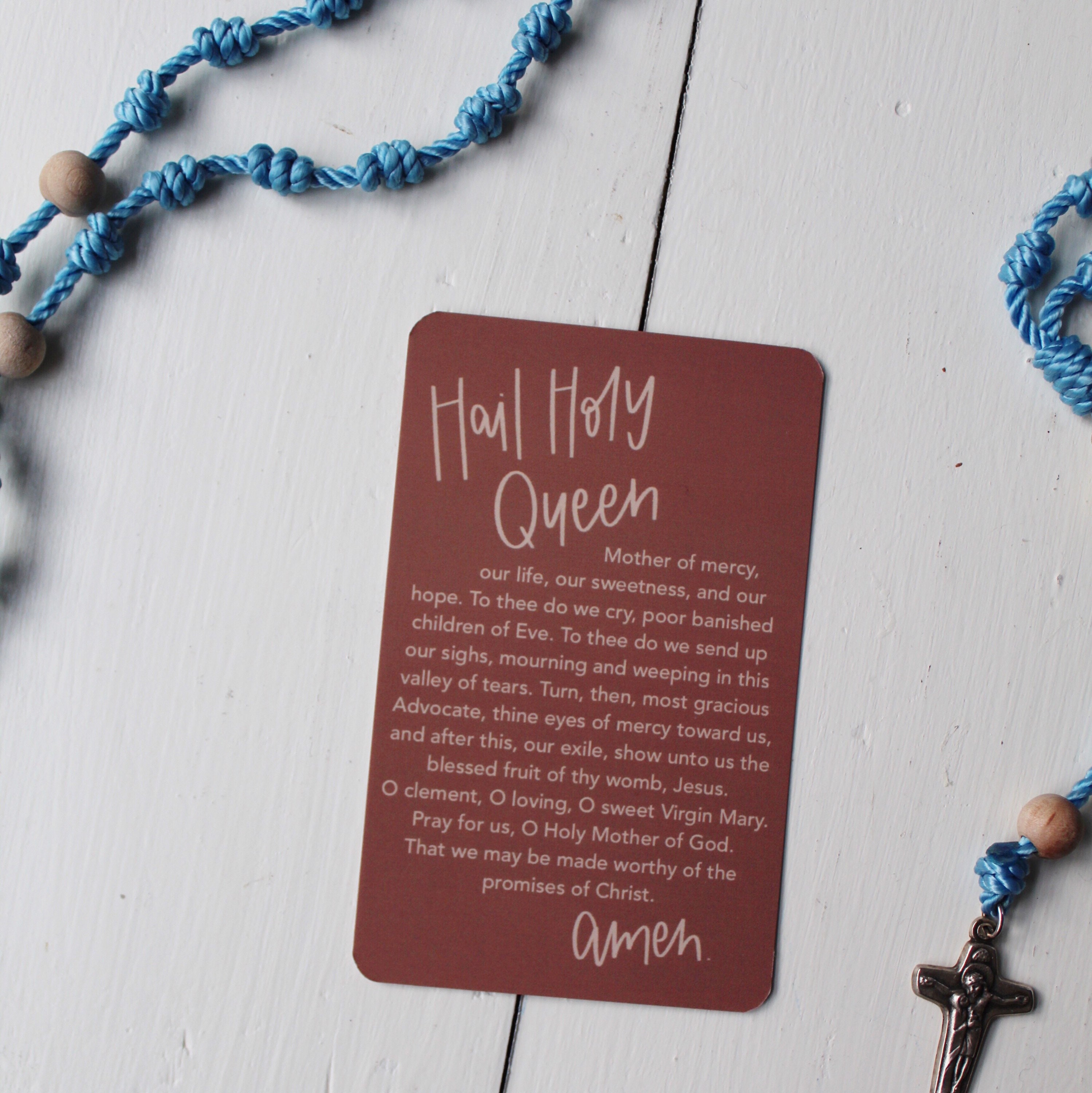 Hail Holy Queen Salve Regina Hail Mary Catholic Marian - Etsy