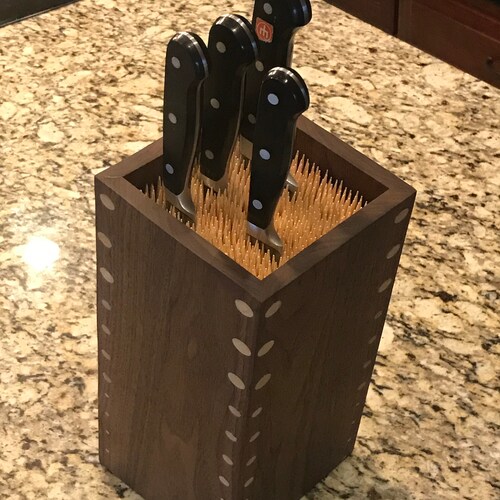 Custom Knife Block Etsy