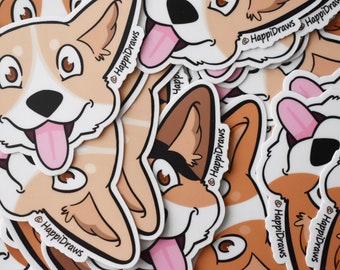 Corgi Sticker | Vinyl Corgi Sticker | Pembroke Welsh Corgi