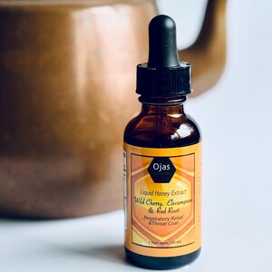 Wild Cherry, Elecampane, Red Root Blend Honey Extract- 1oz