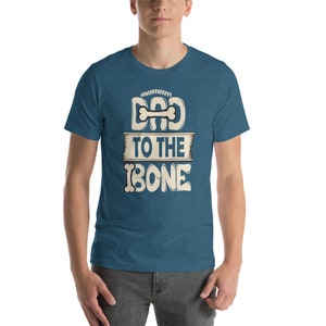 Dad to the Bone Funny Tshirt Fathers Day Gift Short-Sleeve Unisex graphic T-Shirt image 3