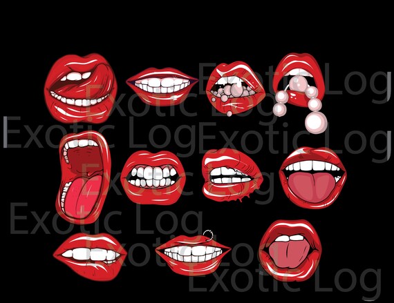 Download Lips Svg Lipsvector Biting Lips Svg Sexy Lips Clipart Lips Etsy