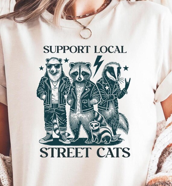 Street Cats Rock Unisex T-shirt, Cool Cats Dress Design, Cat Lover