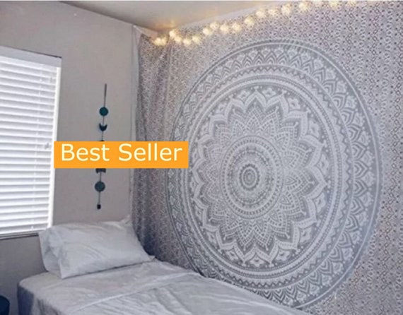 Indian Mandala Cotton Handmade Wall Hanging Hippie Bedspread Home Decor Tapestry