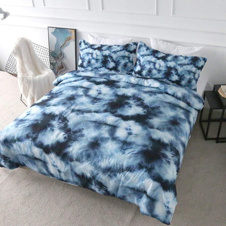 Duvet CoverDoona Cover Boho Tie Dye Bedding Indigo Blue Etsy