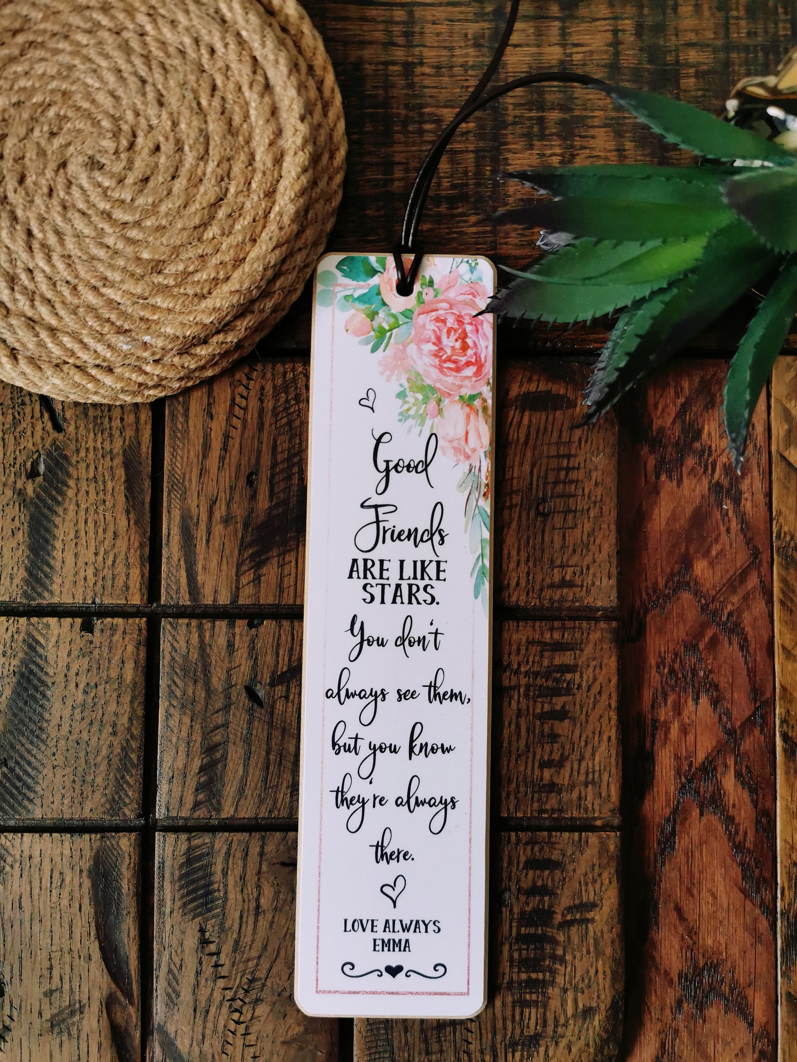 Friendship Bookmark Personalised Best Friend Custom Etsy UK