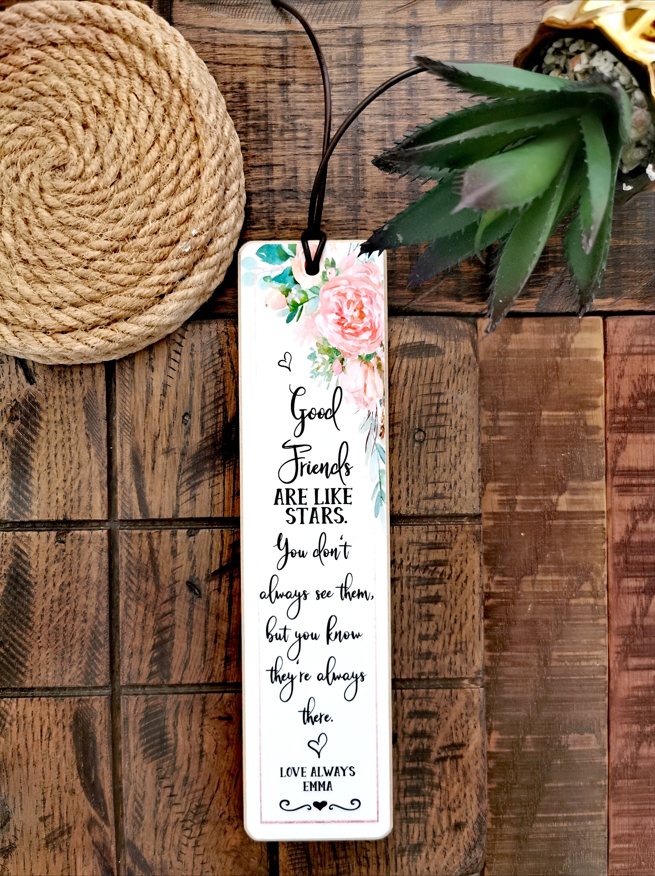 Friendship Bookmark Personalised Best Friend Custom Etsy Friendship Bookmark Personalised Best Friend Custom Etsy