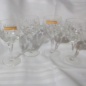 Nachtmann Crystal Glasses Lead Wine Glasses Water Goblets Appear Unused
