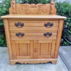 Antique Farmhouse Rustic Cabinet Small Dry sink Cupboard Rustic Decor Shipping 150 to 500 **Does Not Ship Free
