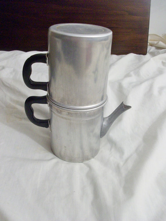 Vintage Aluminum Camping Outdoor Coffee Pot Tazze Mondus Made Etsy
