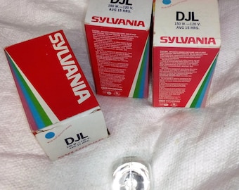 Sylvania Projector Bulb DJL Projection Lamp New Old Stock Sold as One