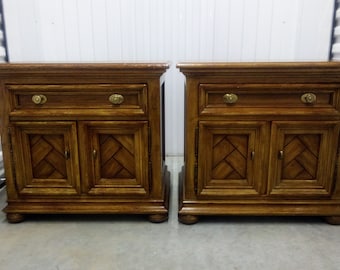 Vintage Drexel Heritage Nightstands Pair of Chartwell Collection Nightstands