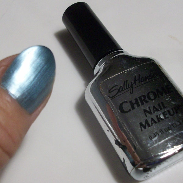 Sally Hansen Nail Polish Chrome 06 Aqua Chrome New Old Stock