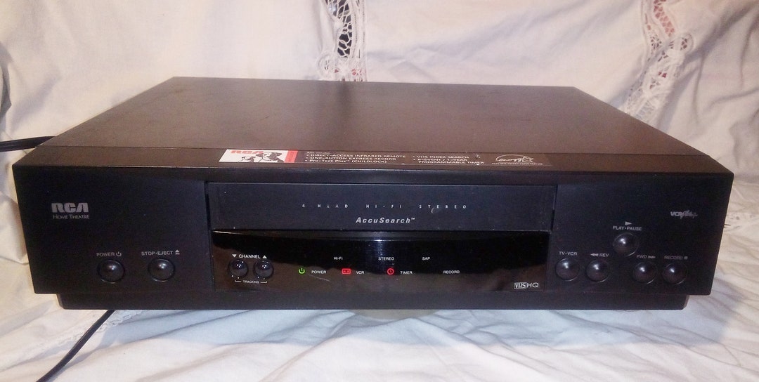 RCA 4 Head Hi Fi Stereo VCR With Remote Control Home Theatre Etsy
